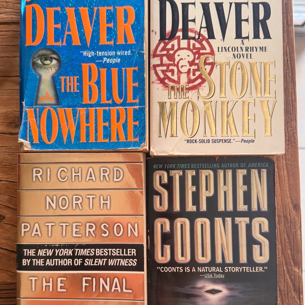 Set of Four Thriller Novels